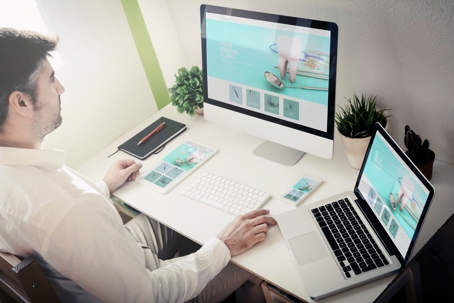 Person Searching Dentists